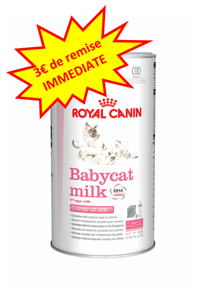 -3€ sur le Royal Canin Babycat Milk en 300g (Bletterans) Dog A'chat