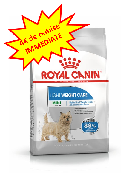 -4€ sur le Royal Canin Mini Light en 3kg. (Bletterans) Dog A'chat