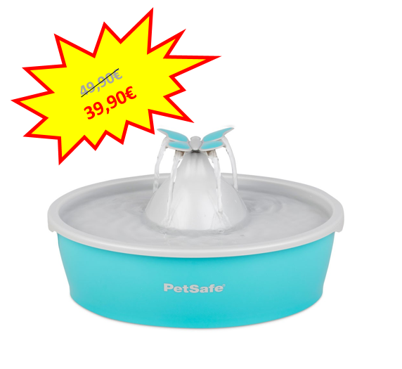 -10€ sur la Fontaine Drinkwell Butterfly Petsafe