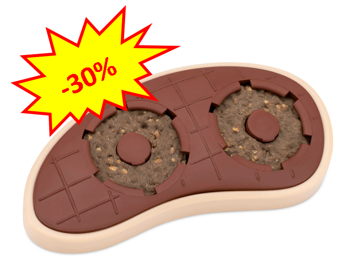 -30% sur la gamme de jouets à mächer Sab O Sirloin. Dog A'chat