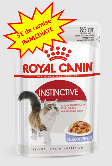 -5€ sur le Royal Chat Wet Instinctive en gelée 12x85g. Dog A'chat