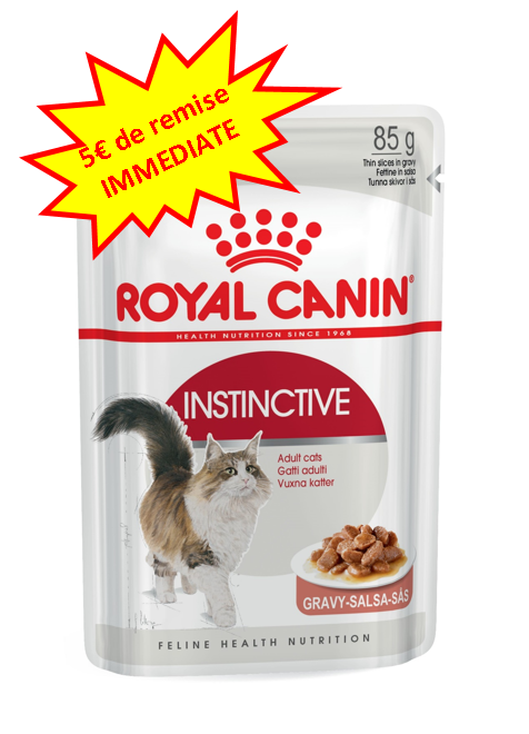 -5€ sur le Royal Chat Wet Instinctive en sauce 12x85g. Dog A'chat