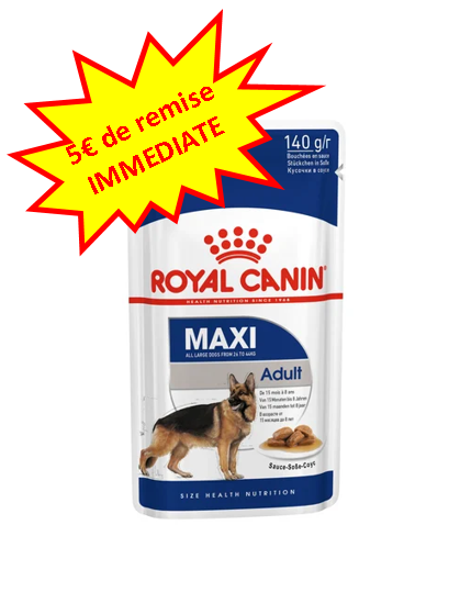 -5€ sur le Royal Chat Wet Maxi Adult en 10x140g. Dog A'chat