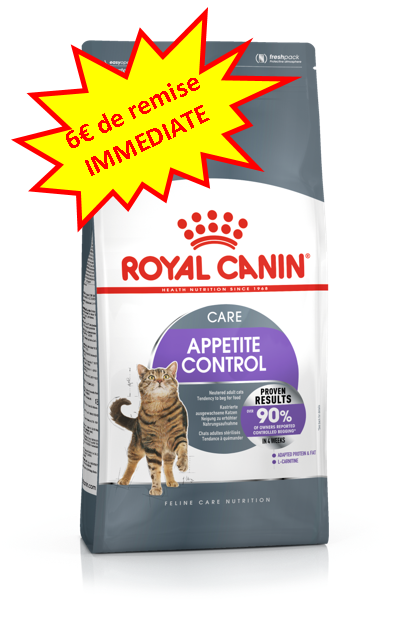 -6€ sur le Royal Chat Chat Appetite Control en 3.5kg Dog A'chat
