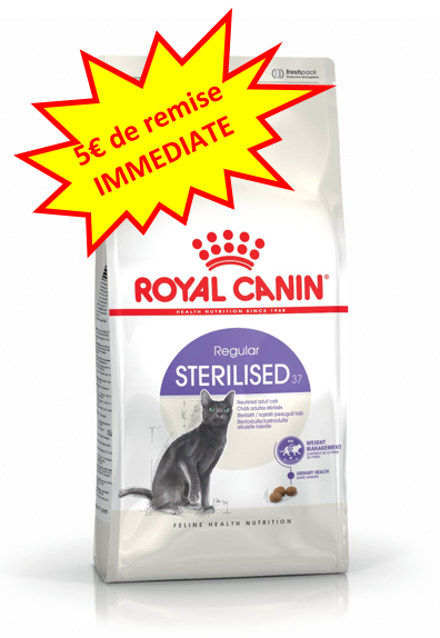 -5€ sur le Royal Canin Chat Stérilisé en 4kg Dog A'chat