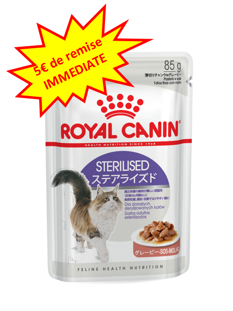 -5€ sur le Royal Chat Wet Stérilisé en sauce 12x85g Dog A'chat