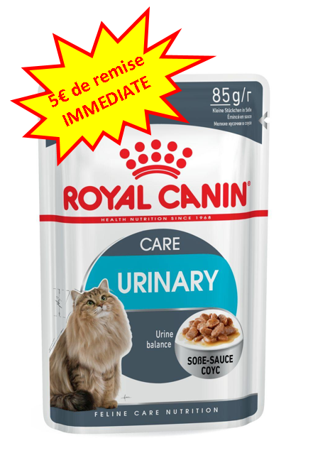 -5€ sur le Royal Chat Wet Urinary en sauce 12x85g