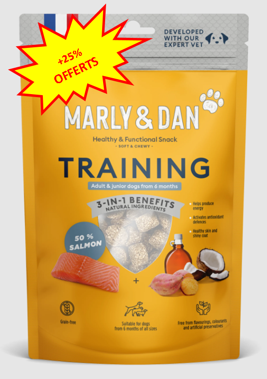 +25% Offerts sur les Friandises Education Marly et Dan