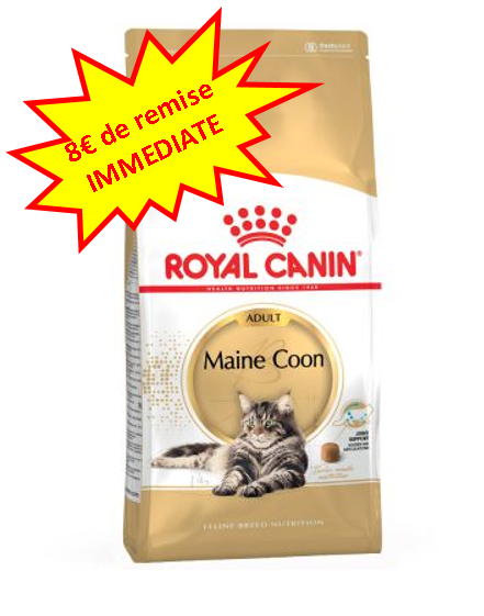 -8€ sur le Royal Canin Chat Maine Coon en 4kg